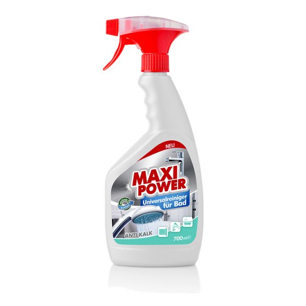 Maxi Power - all-purpose cleaner for bathroom suitable for sinks, baths, toilets, tiles, stainless surfaces