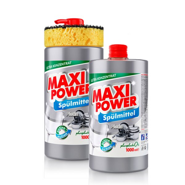 Средство для мытья посуды Maxi Power Platinum