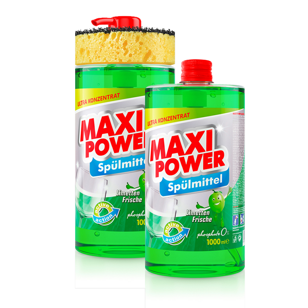 Dishwashing detergent Maxi Power Lime