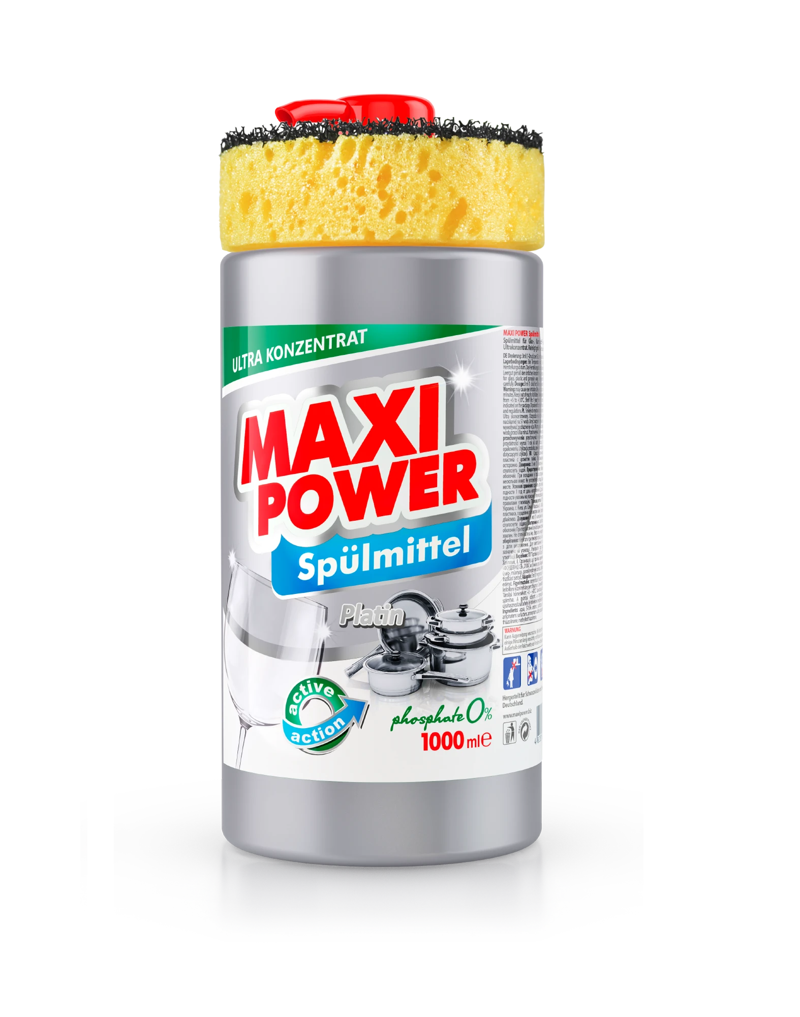 Maxi Power Засіб для миття посуду​ Platinum