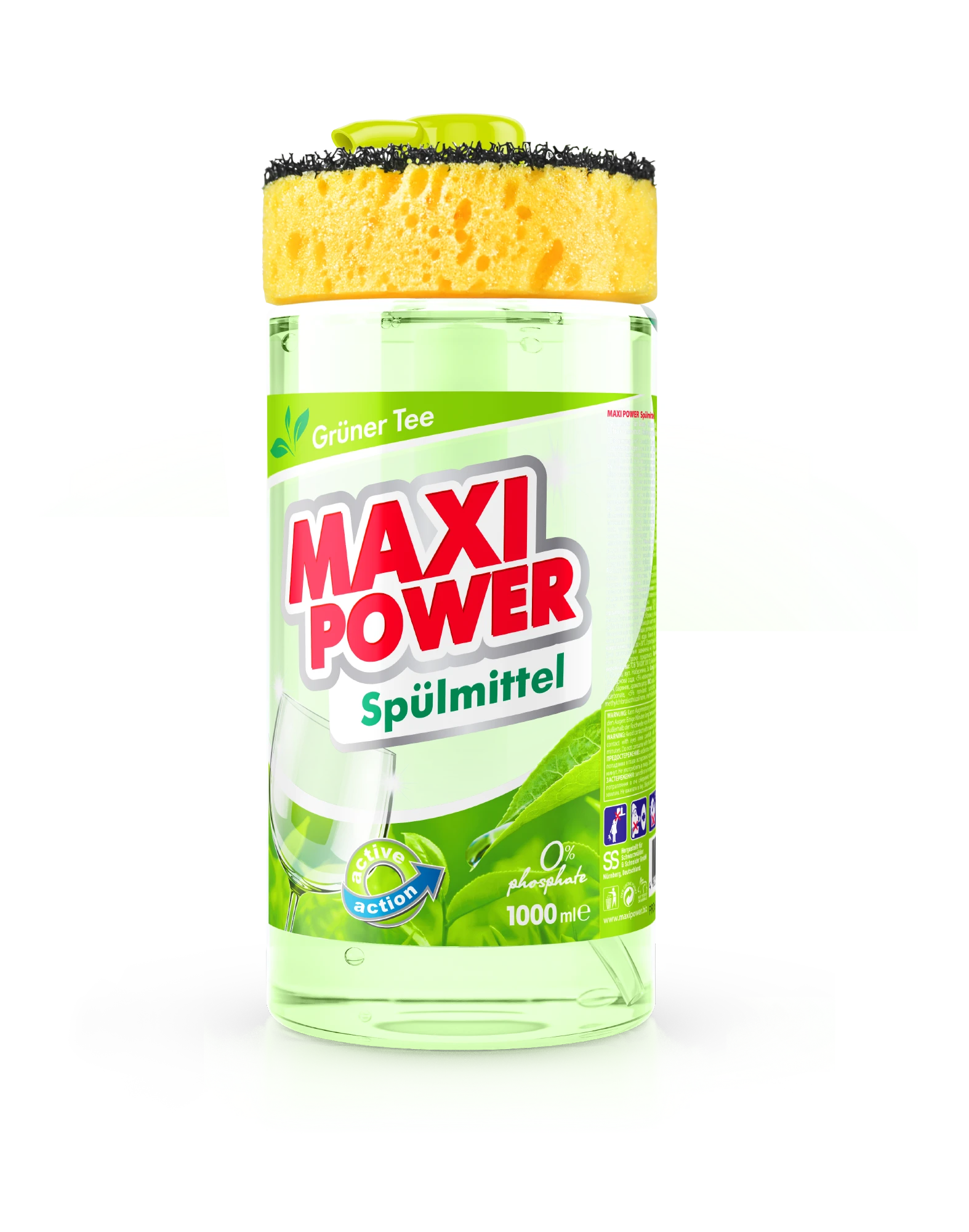 Maxi Power Засіб для миття посуду​ Green tea