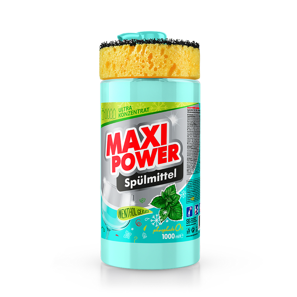 Средство для мытья посуды Maxi Power Menthol